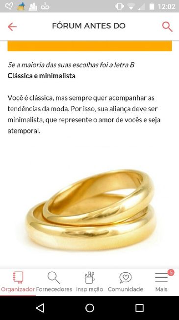 Descubra sua aliança perfeita - RESULTADO para as noivas  :) - 1