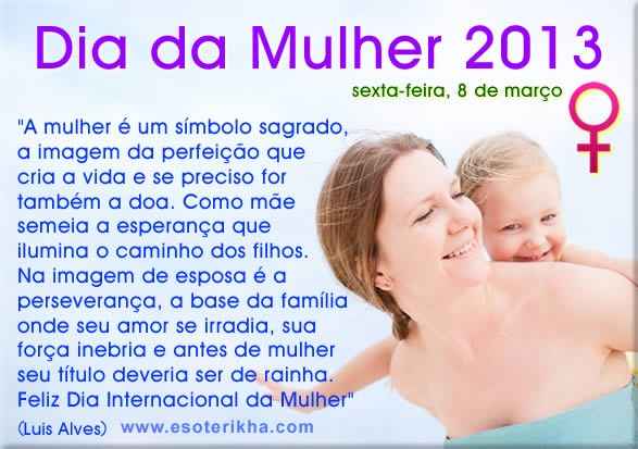 08 de Março- Dia Internacional da Mulher!!!