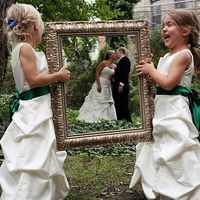 Ideia de foto com as daminhas do casamento
