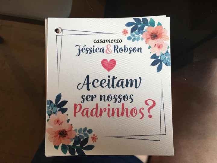 Convite dos padrinhos, avós e pais. - 2