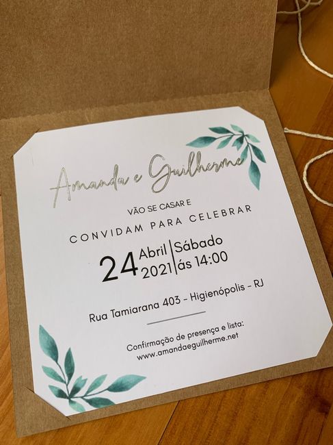 Como colocar lista de presentes no convite? - 1