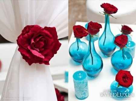 Azul e vermelho