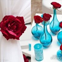 Azul e vermelho