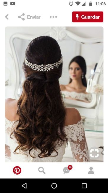 Penteado pro casamento.
