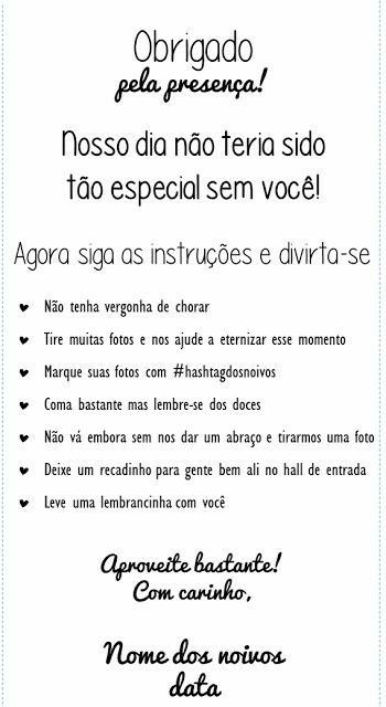 Dicas de plaquinhas para o casamento - 6