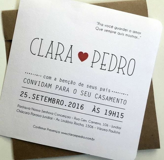 Convite de casamento #dicas - 2