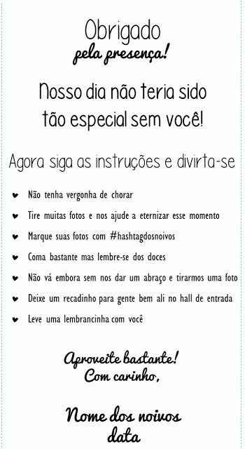Dicas de plaquinhas para o casamento - 6