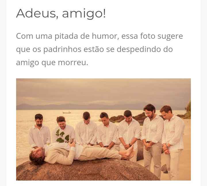 Poses engraçadas para o casamento - 1
