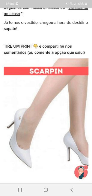 TIRE UM PRINT para decidir o sapato 28