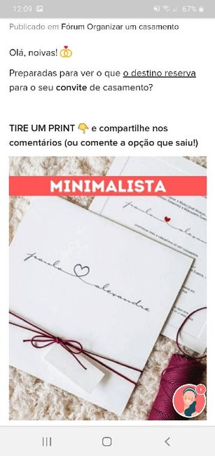 TIRE UM PRINT para decidir o convite 21