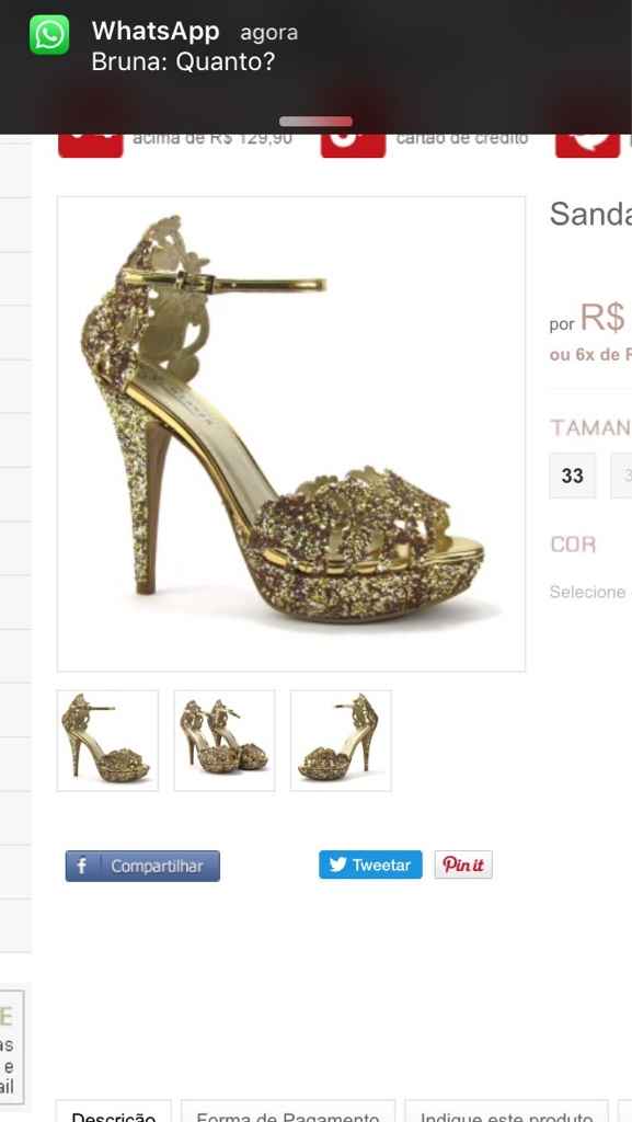 Site para comprar o sapato... - 2