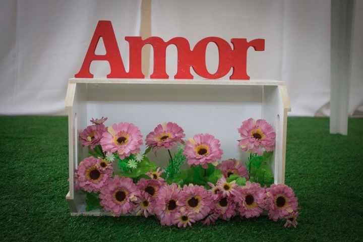 Caixote com flores