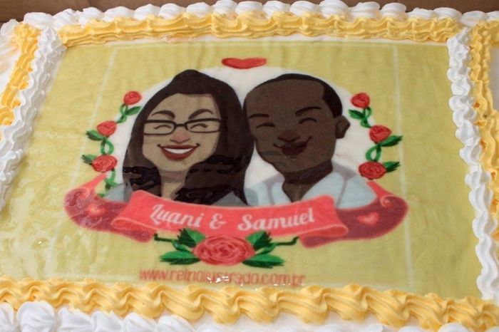 Bolo de Corte com nosso desenho