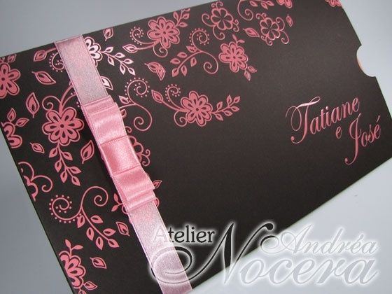 Decoração Marron com Rosa e Branco