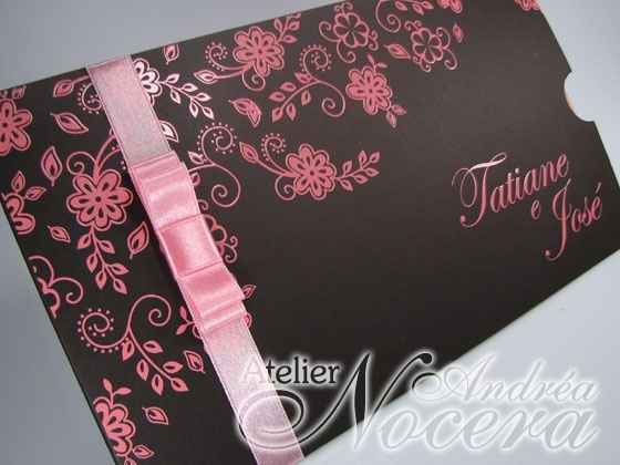 Decoração Marron com Rosa e Branco