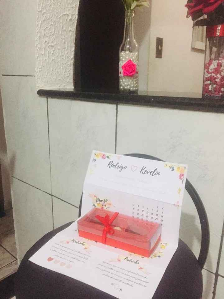 O convite com um mimo
