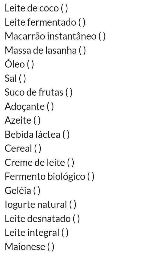 Primeira lista de compras juntos! - 2