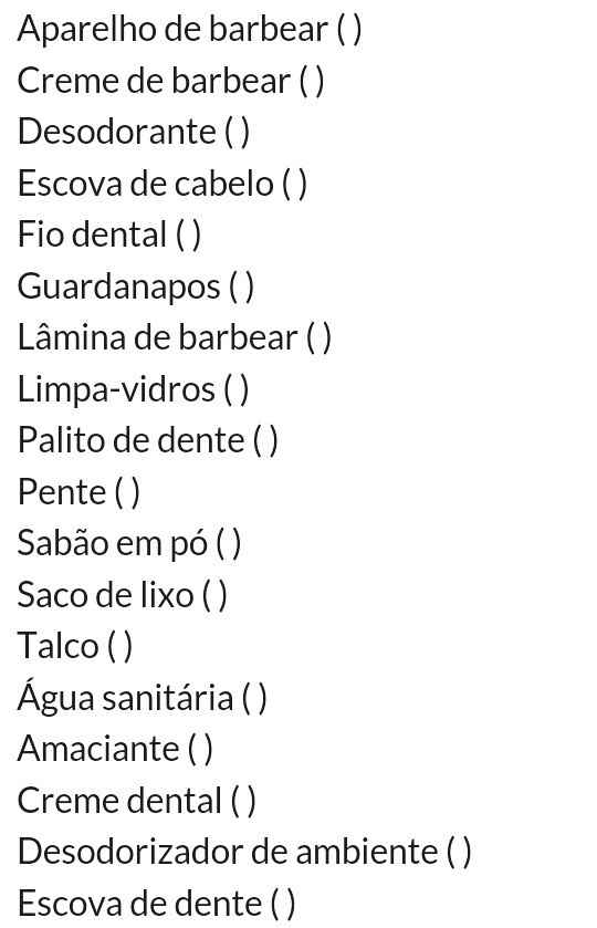 Primeira lista de compras juntos! - 12