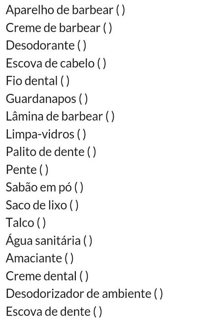 Primeira lista de compras juntos! - 12