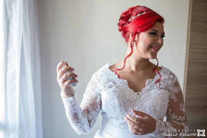  Vendo meu vestido de noiva + o veu por 650,00 - 3