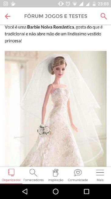 RESULTADO: Que Barbie noiva você é? - 1