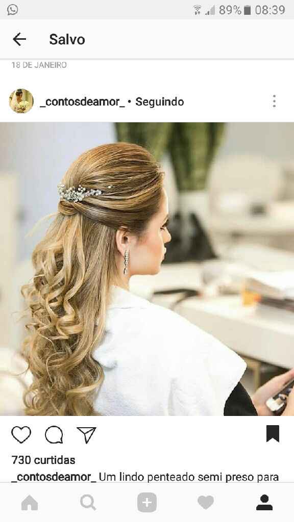 Qual será o tipo do penteado? - 1