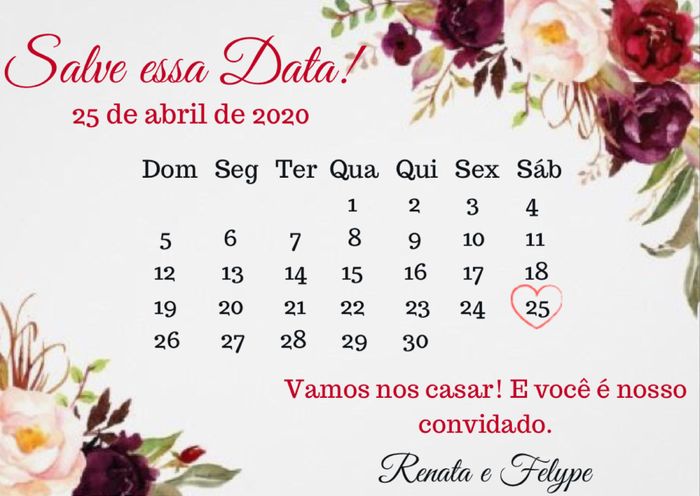 Salve essa Data :) - 1