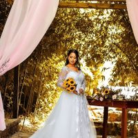 Casamento ao ar livre com vestido princesa, combina? - 1