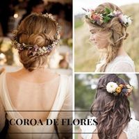Coroa de flores fina
