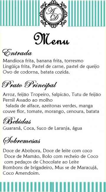 modelo pronto cardapio