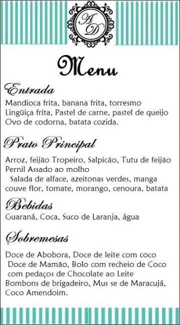 cardapio pronto