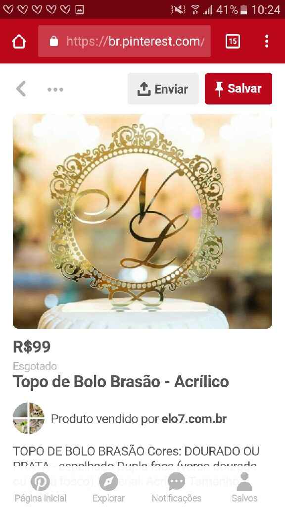 Inspiração da Semana - Topo de Bolo - 5