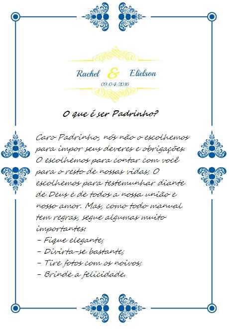 manual dos padrinhos