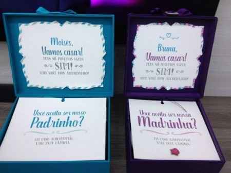 Convites de padrinhos e madrinhas - 1