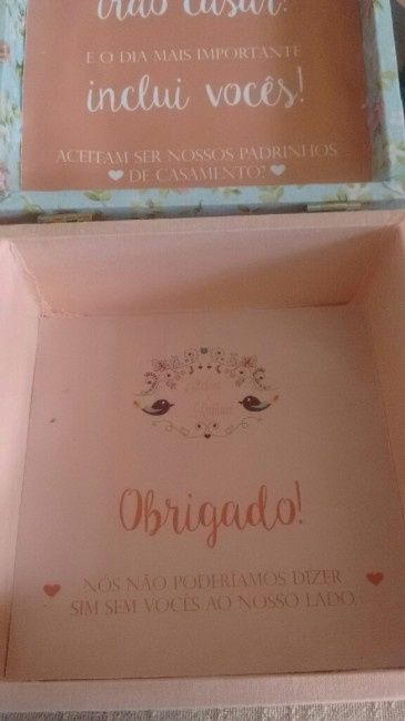 Convites de padrinhos e madrinhas - 2