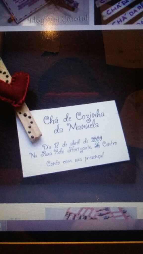 Convite de chá de panela - 1