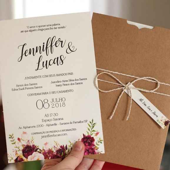 Convite de casamento - 1
