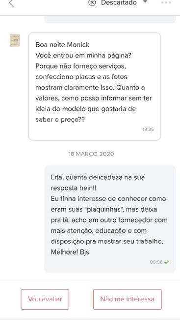 Constrangimento com Fornecedor 3