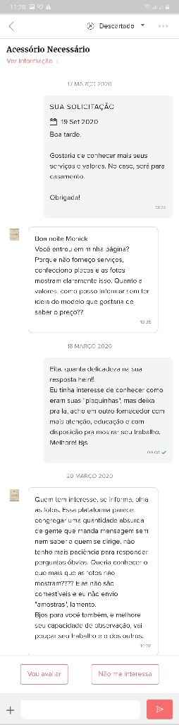 Constrangimento com Fornecedor - 1