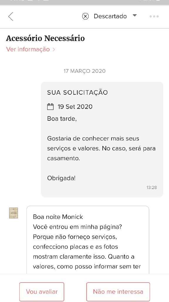 Constrangimento com Fornecedor - 3