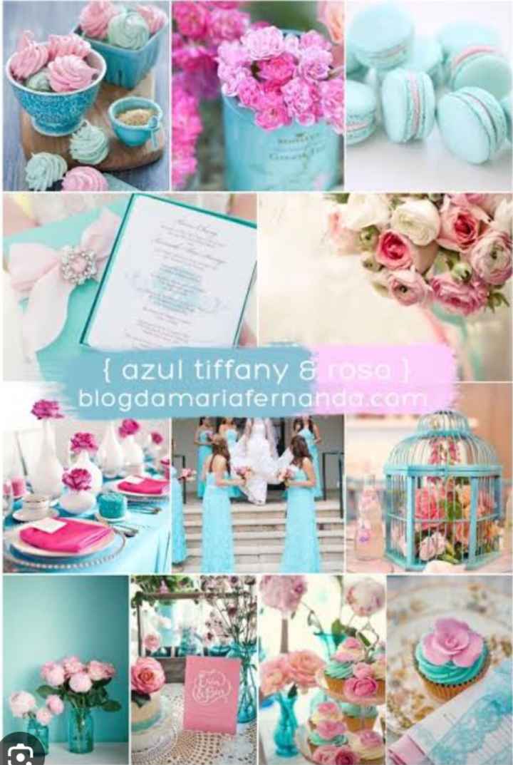 Quero para o meu casamento a cor Rosa e Azul Tiffany na paleta, o que acham? - 2