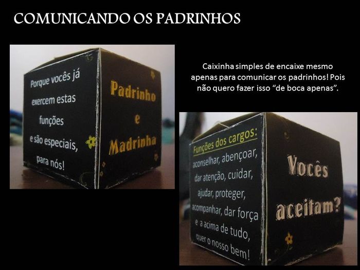 Comunicando os Padrinhos!