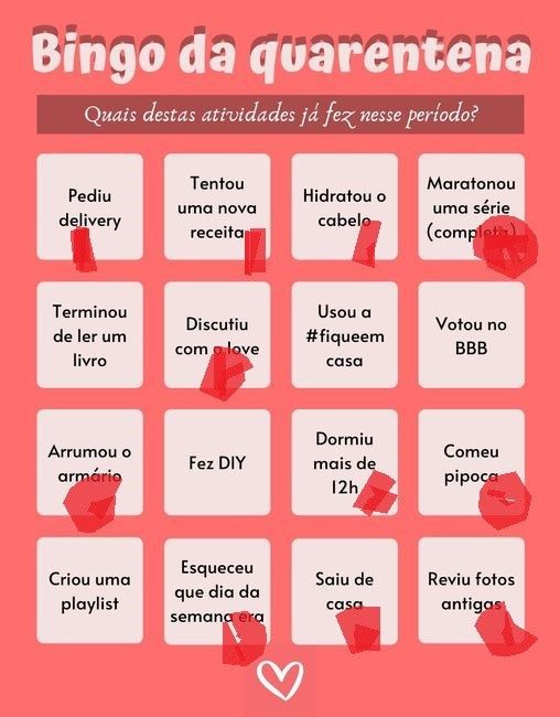 Bingo da quarentena: quem se atreve? #NoivasEmCasa - 1