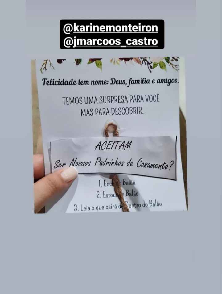 Convite Padrinhos - 2