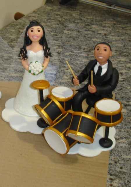 Topo de bolo baterista
