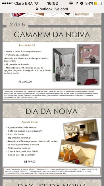 Dia da Noiva Hotel Blue tree 1