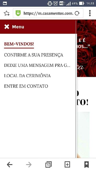 Meu site de casamento - 2