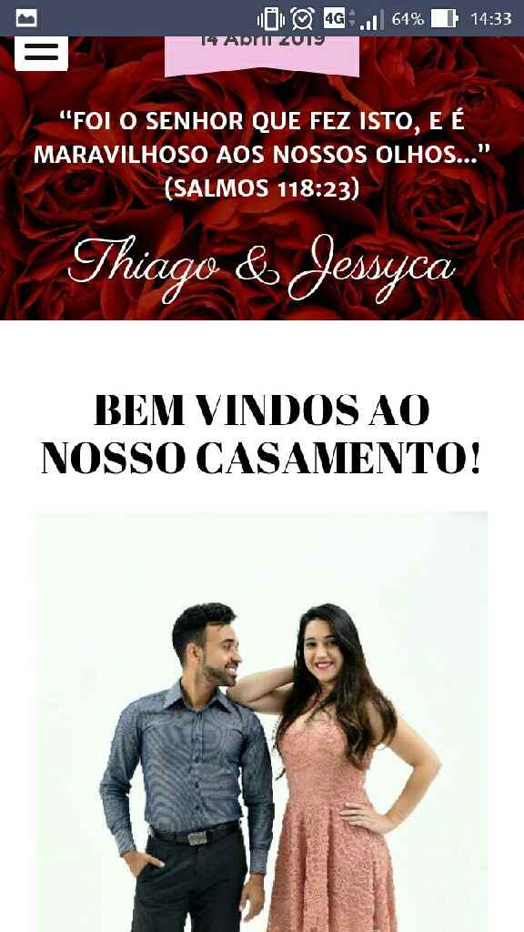 Meu site de casamento - 1