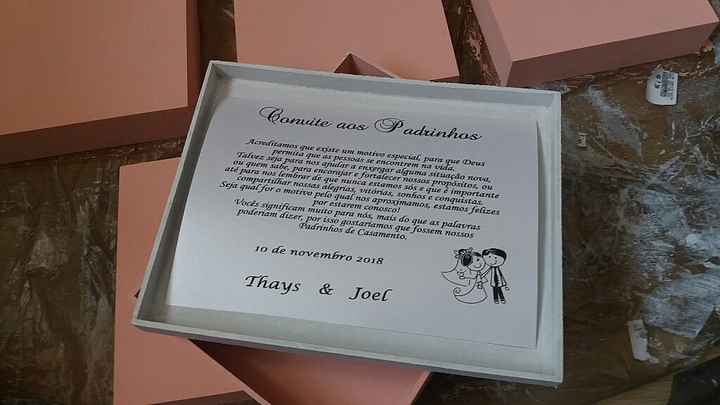 Dica: Meu convite dos padrinhos super facil de fazer😉 - 2