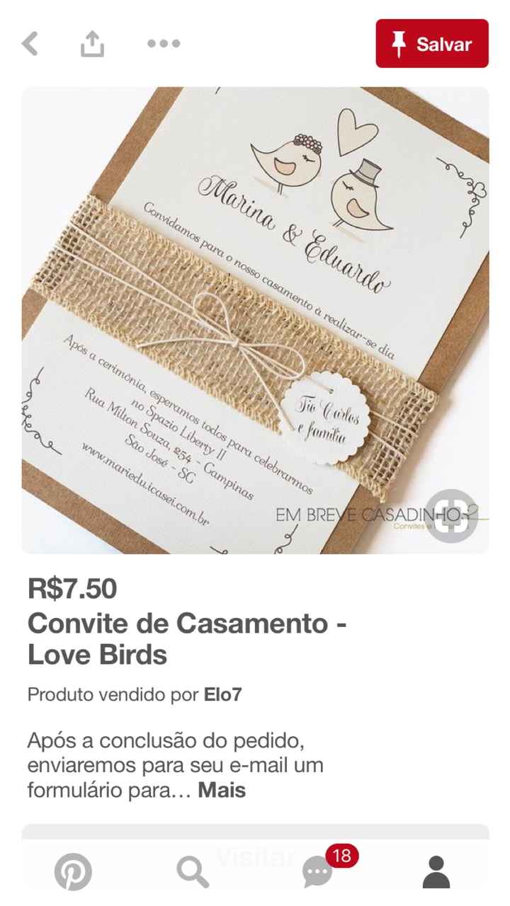 Fazer o convite help - 1